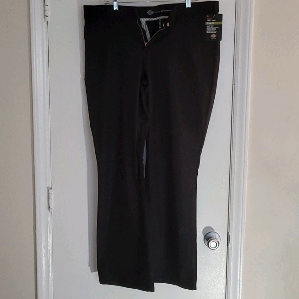 Dickies Slim Fit Boot Cut black pants